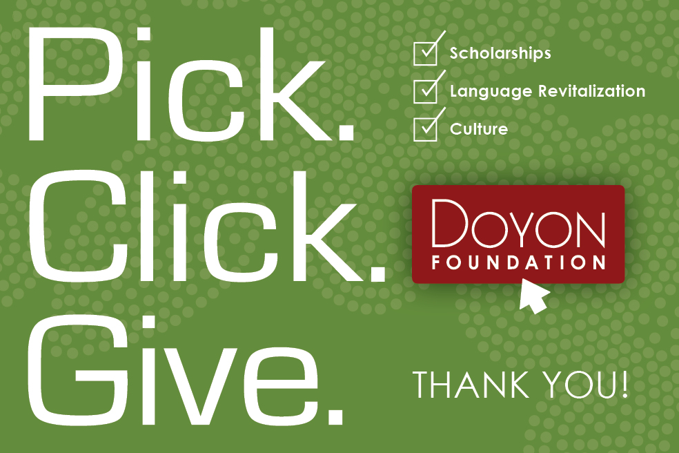 3 Reasons Your Pick. Click. Give. Matters to Doyon Foundation