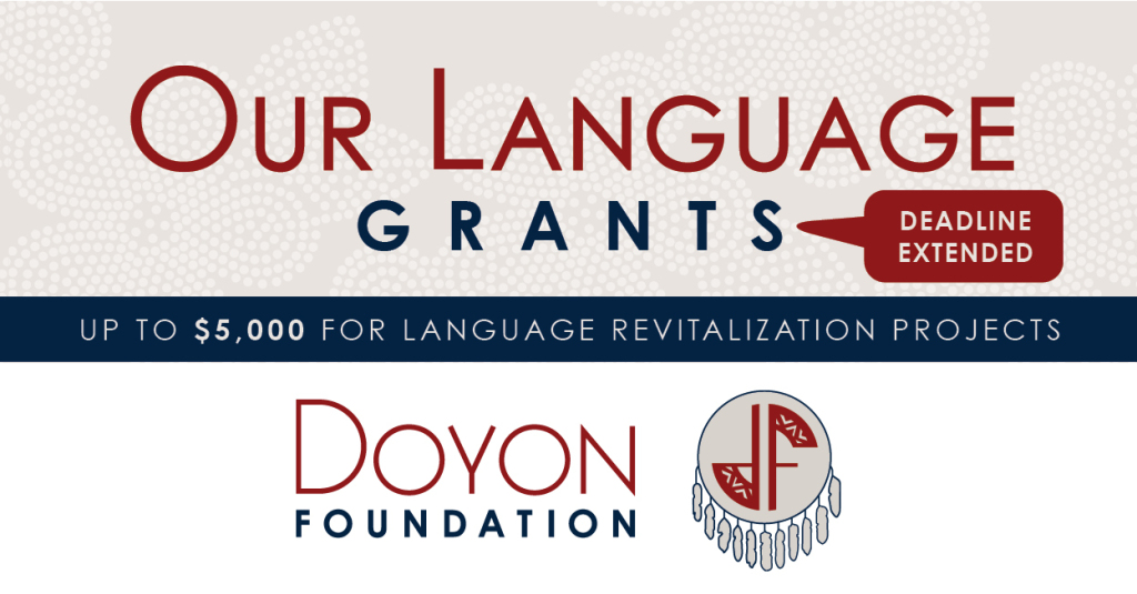 Our Language Grant Deadline Extended to March 12