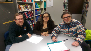 Bob Holman with Golden Heart Academy instructors Mike Shay & Nicole O’Donnell