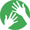 100 px Small Green WAYK hands copy.png