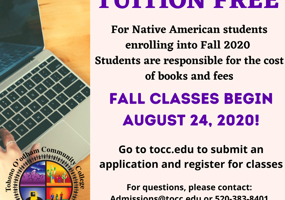 Free tuition for Native American Students at Tohono O’odham Community College