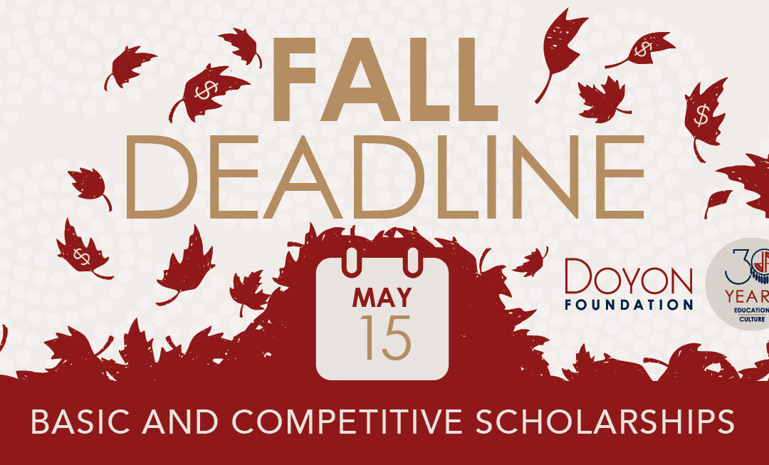 Fall scholarship application period now open