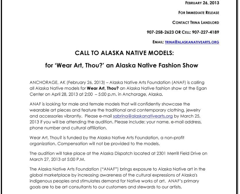 Alaska Native Fashion Show