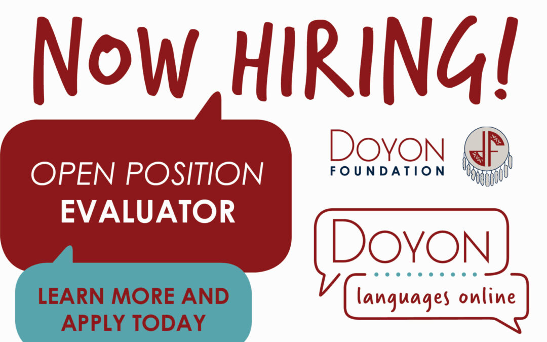 Seeking Evaluator for Doyon Languages Online