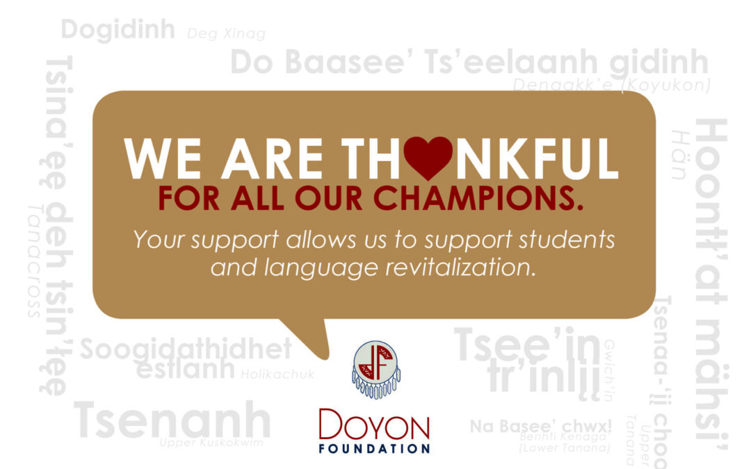 Happy Thanksgiving from Doyon Foundation