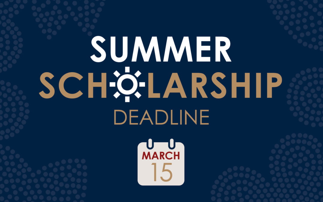 Summer is on its way – apply for a summer scholarship