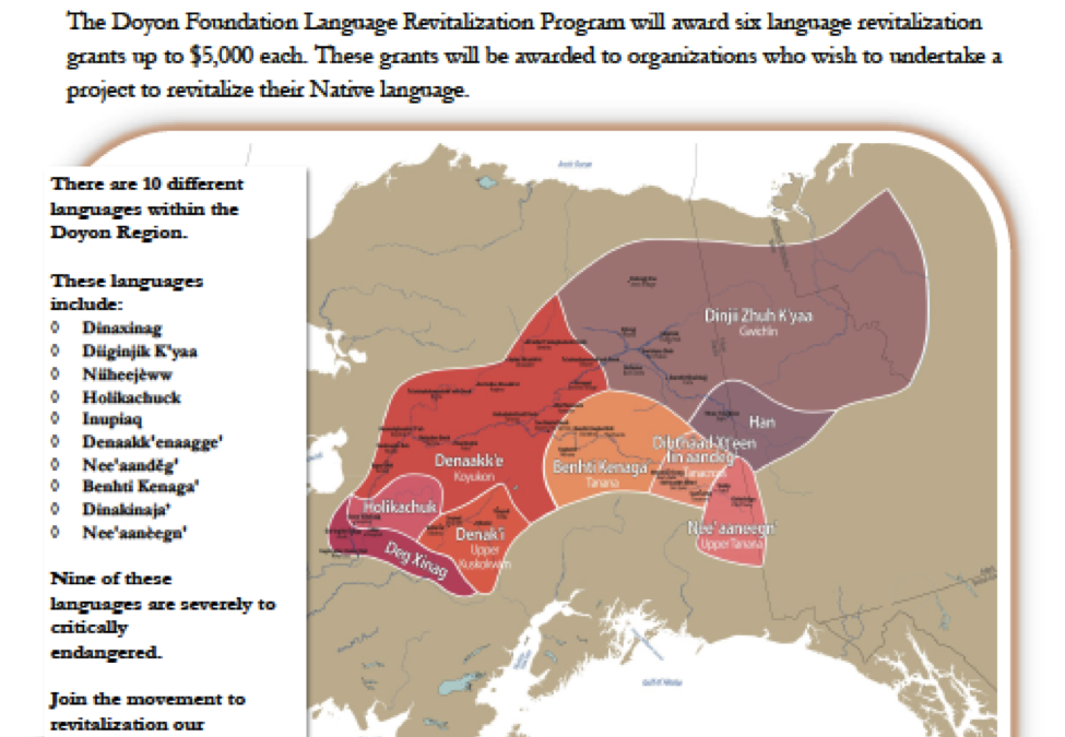 $5,000 Grants Available for Language Revitalization Projects